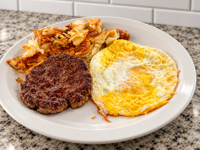 #11 Ground Beef Patty Breakfast.