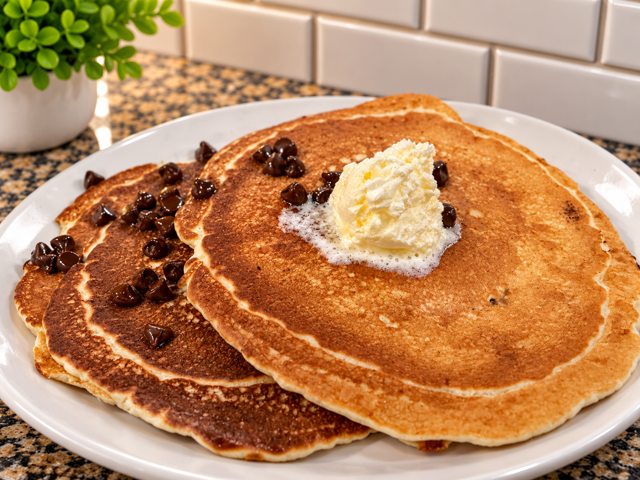 Chocolate Chip Buttermilk Stack.