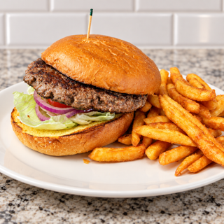 Solo Burger and Fries