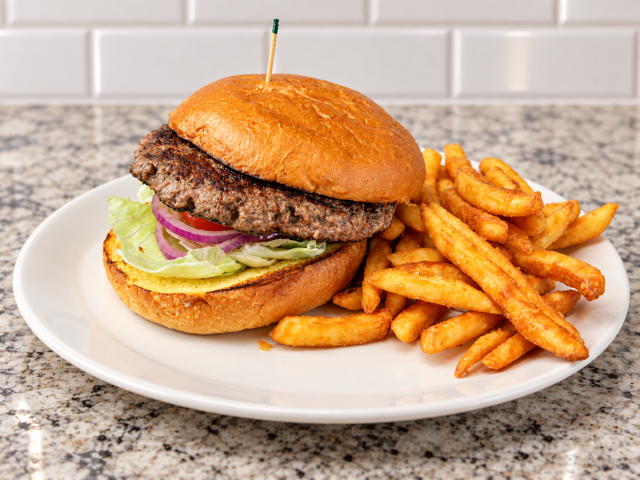 Solo Burger and Fries.