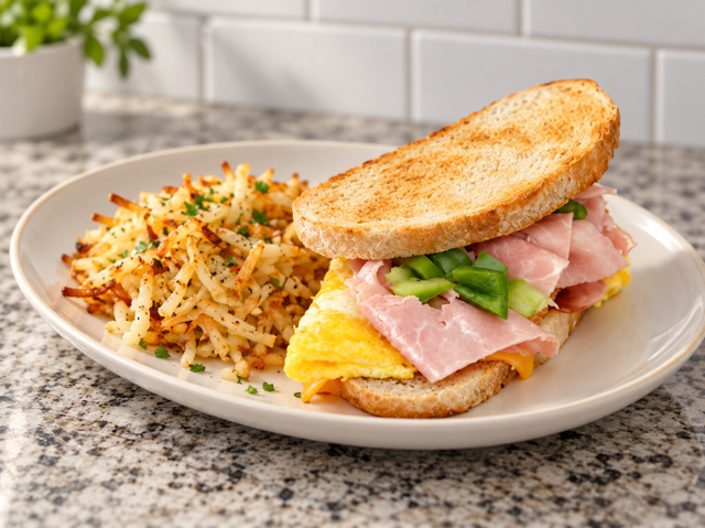 Breakfast Special Sandwich.