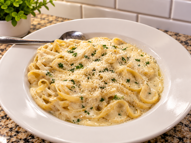 Fettuccine Alfredo.
