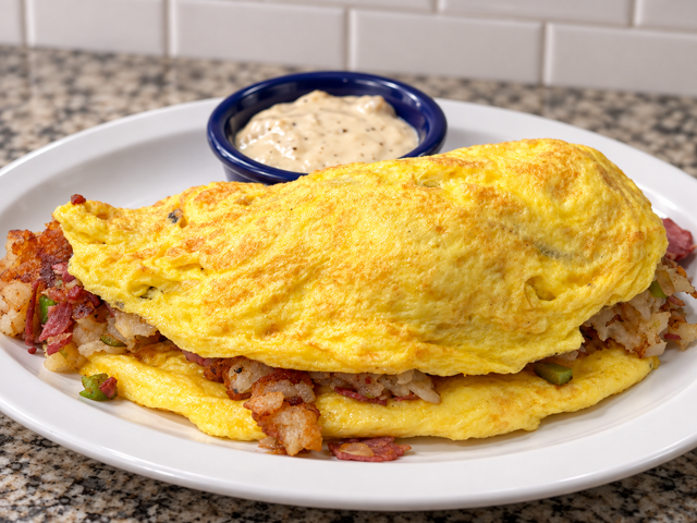 Corned Beef Omelet.