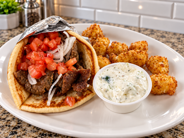 Gyro Pita Sandwich.