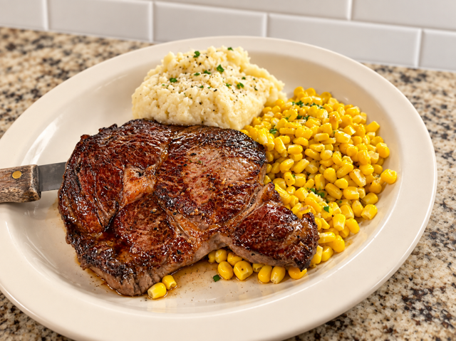 New York Strip Steak.