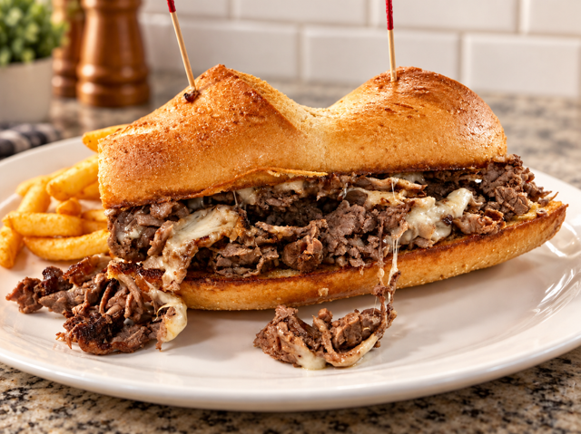 Philly Cheesesteak Sandwich.
